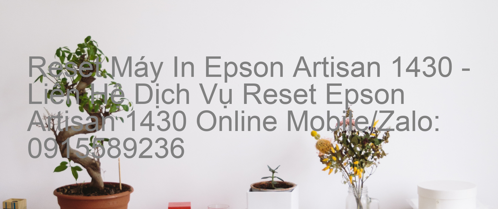 Reset Máy In Epson Artisan 1430 Online