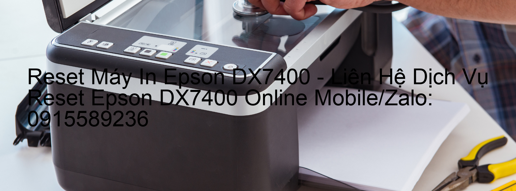 Reset Máy In Epson DX7400 Online
