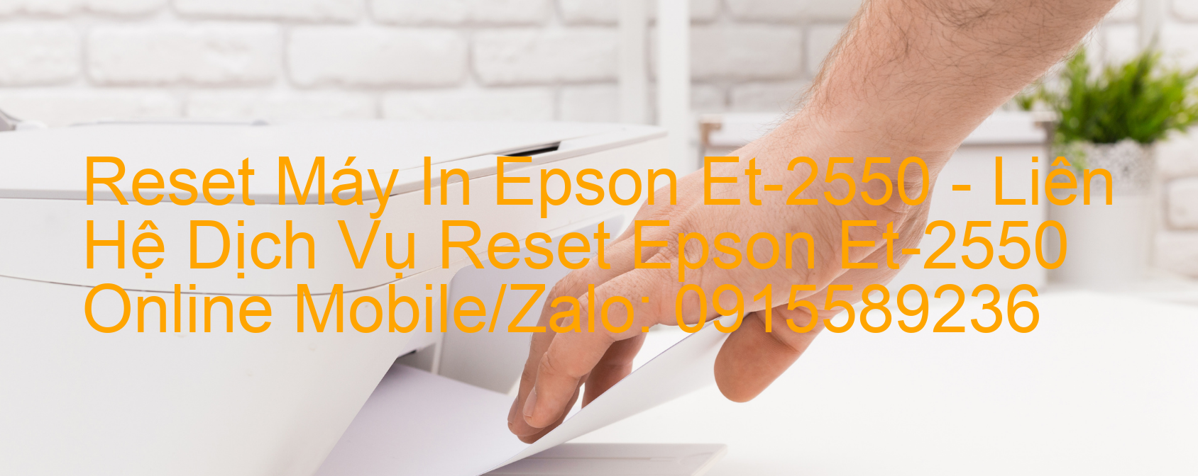 Reset Máy In Epson Et-2550 Online