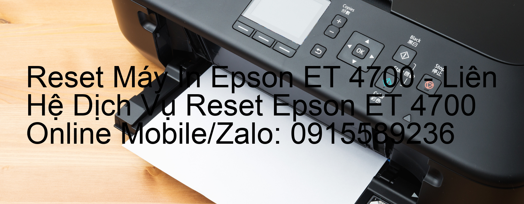 Reset Máy In Epson ET 4700 Online