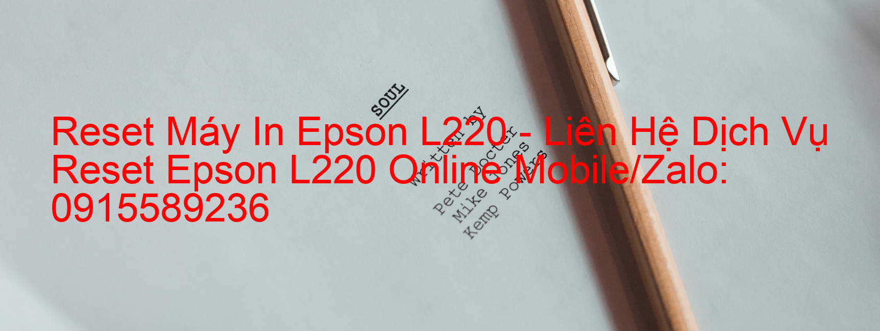 Reset Máy In Epson L220 Online