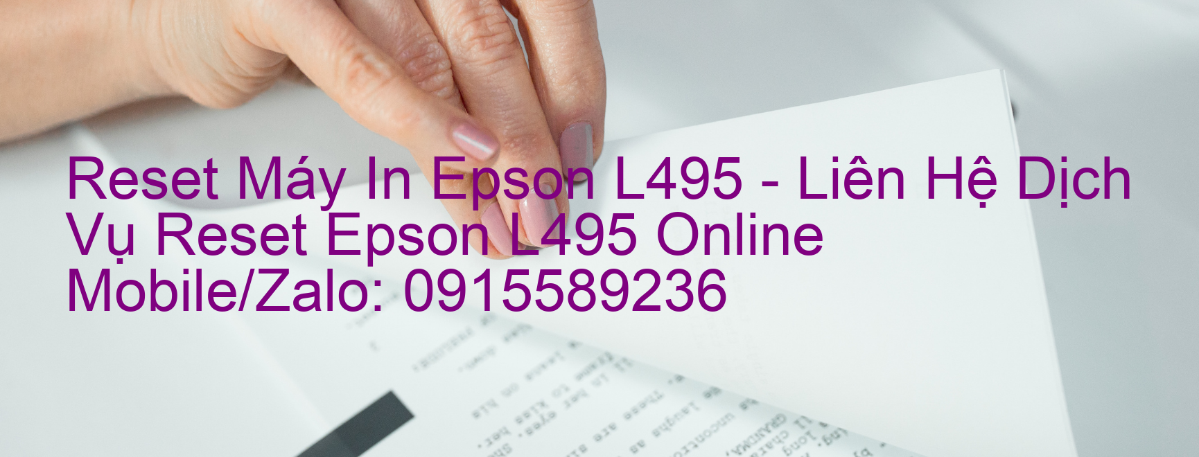 Reset Máy In Epson L495 Online