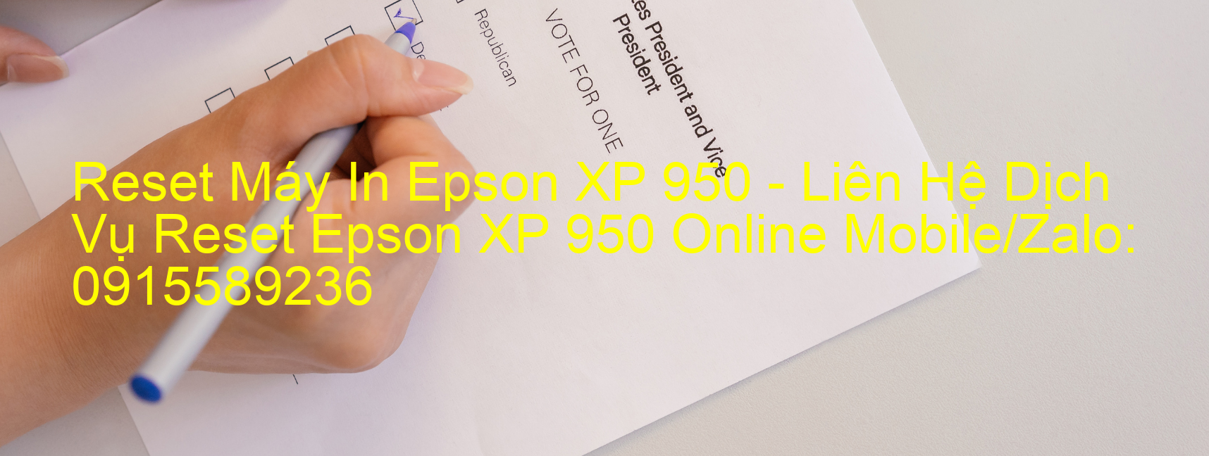 Reset Máy In Epson XP 950 Online