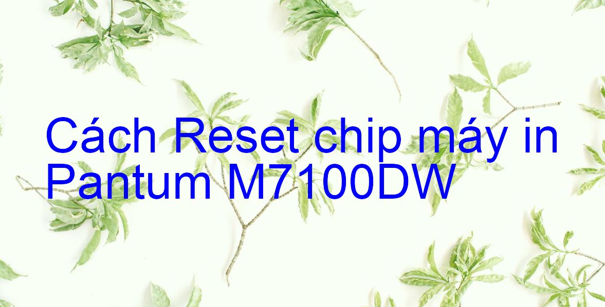 Cách Reset chip máy in Pantum M7100DW