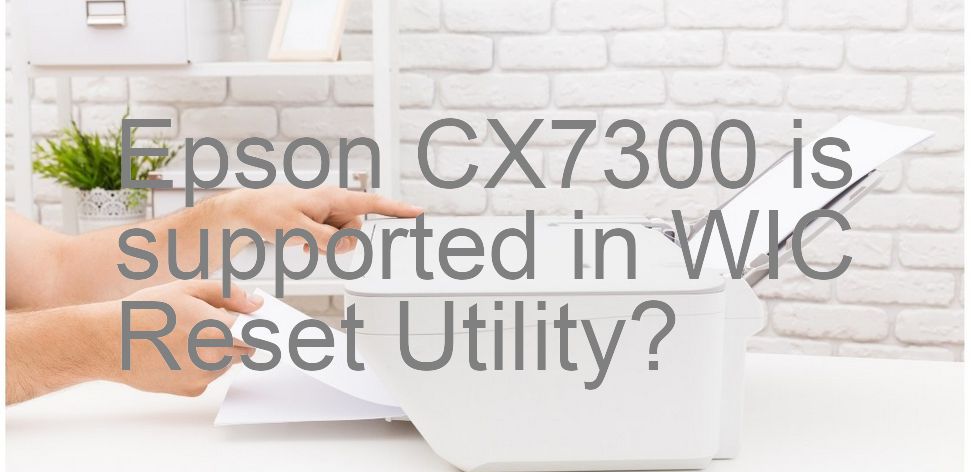 Epson CX7300 Wicreset Supported Functions