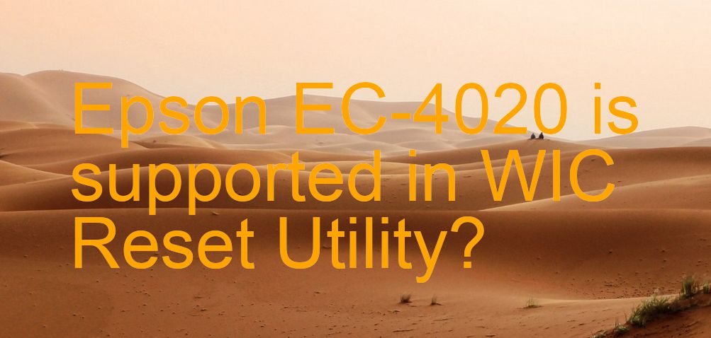 Epson EC-4020 Wicreset Supported Functions