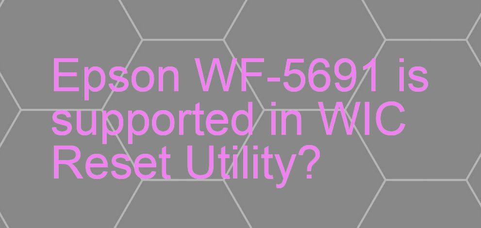 Epson WF-5691 Wicreset Supported Functions